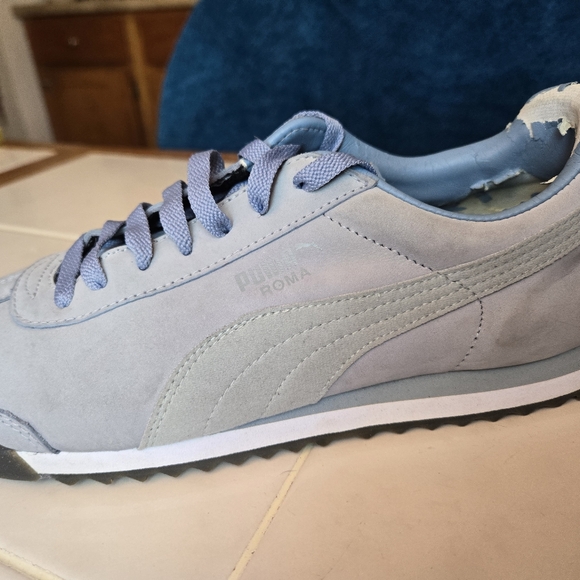 Puma Roma Blue/Grey Sneakers Women's 8 1/2 - Picture 4 of 6
